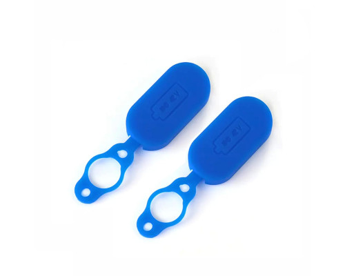 Крышка заглушка для зарядки электросамоката, синяя, магнитная, 2 шт