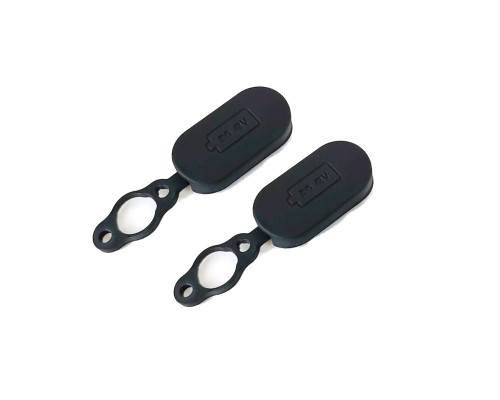 Крышка заглушка для зарядки электросамоката, черная, магнитная, 2 шт