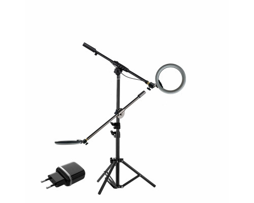 Напольный светильник JBLMJ-2A в виде двух RGB ламп диаметром 20 см на штативе JBH с адаптером на 2 USB выхода