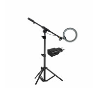 Напольный светильник JBHL-63A с RGB лампой c 15 цветовыми оттенками диаметром 20 см с сетевым адаптером