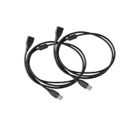 Удлинитель USB 2.0(m)-USB 2.0(f) 1м, черный, 2 шт