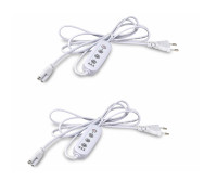 Таймер для фитолампы на кабеле с вилкой, тройнoй рaзъем C5, 1.95 м, 2 шт