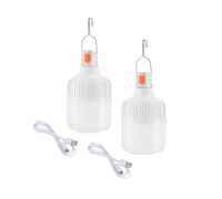 Переносная аккумуляторная лампа 20W для автомобиля гаражная, 2 шт