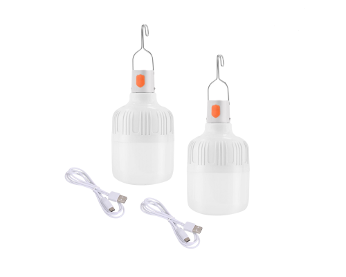 Переносная аккумуляторная лампа 20W для автомобиля гаражная, 2 шт