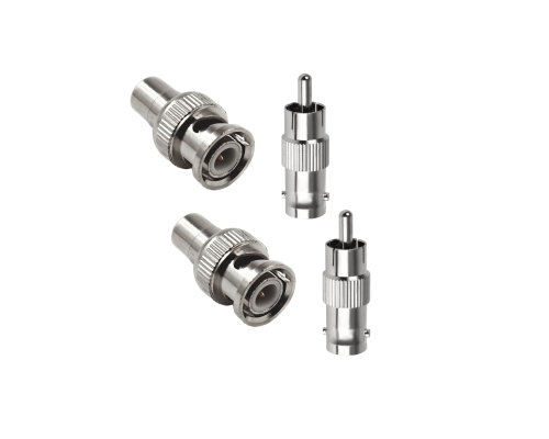 Переходники с BNC-мама на RCA-папа и гнездо RCA (мама)-штекер BNC (папа), 2 комплекта