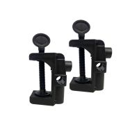 Струбцина пластиковая черная PSTR48-B с горизонтальным, вертикальным и боковым креплением, 2 шт