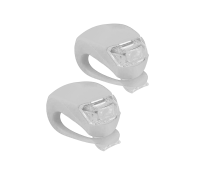 Фонарь светодиодный велосипедный, силиконовый, белый, 2 шт