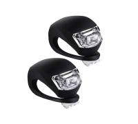 Фонарь светодиодный велосипедный, силиконовый, черный, 2 шт