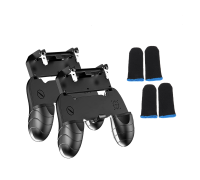 Два геймпада для телефона с триггерами W18 и 2 пары сенсорных напальчников для PUBG игр