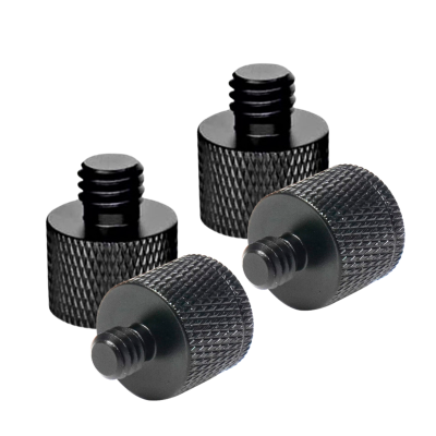 Переходники с внутренней резьбой 1/4 на M8 и М6, цвет черный, по 2 шт