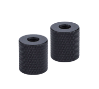 Переходник с резьбой 1/4"(F)-М5, черный, 2 шт