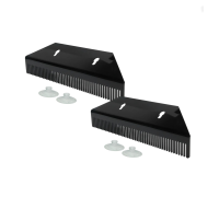 Держатель прядей для наращивания волос на присосках, большой, черный, 2 шт