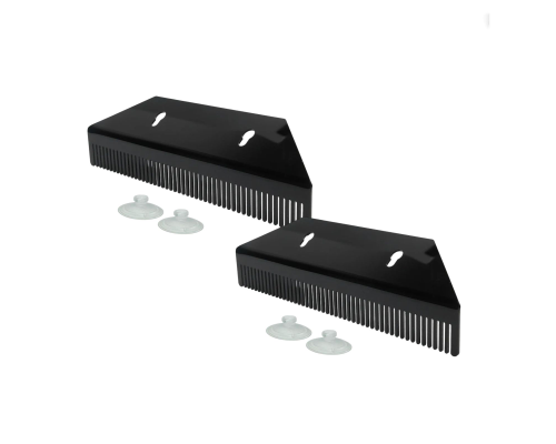 Держатель прядей для наращивания волос на присосках, большой, черный, 2 шт