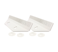 Держатель прядей для наращивания волос на присосках, маленький, белый, 2 шт