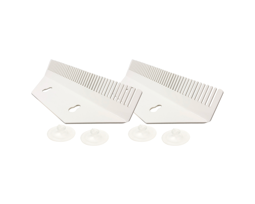 Держатель прядей для наращивания волос на присосках, маленький, белый, 2 шт