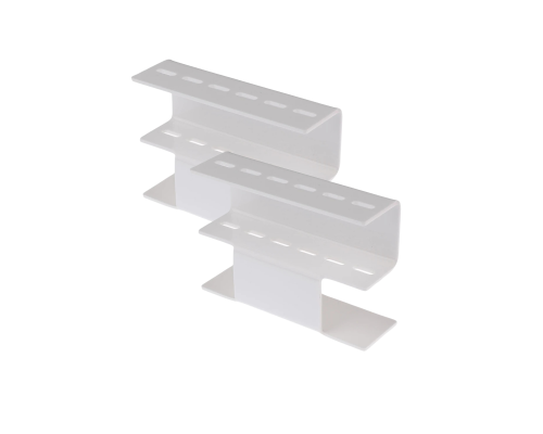 Подставка органайзер для 6 пинцетов для наращивания ресниц, цвет белый, 2 шт