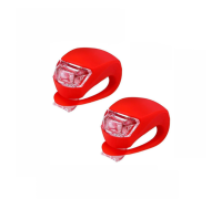 Светящийся маячок красный, брелок на ошейник собак животных, 2 шт