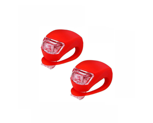 Светящийся маячок красный, брелок на ошейник собак животных, 2 шт