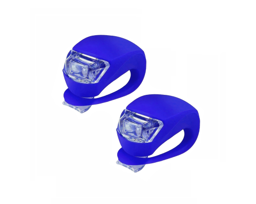 Светящийся маячок синий, брелок на ошейник собак животных, 2 шт