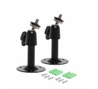 Настенное черное крепление NKSH-14L с шаровой головкой и резьбой 1/4, 2 шт