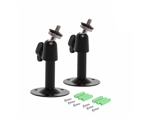 Настенное черное крепление NKSH-14L с шаровой головкой и резьбой 1/4, 2 шт