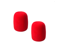 Ветрозащитная насадка для микрофона, поролоновая, цвет красный, 2 шт