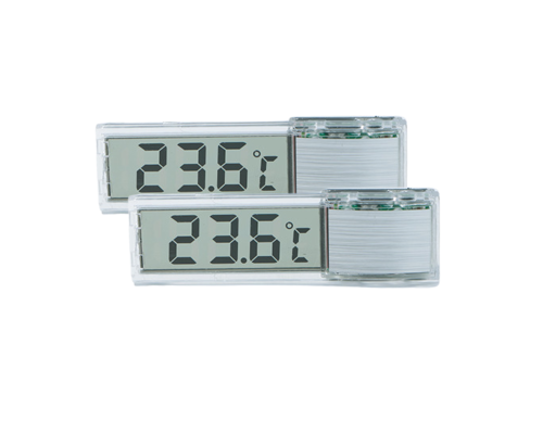 Термометр для аквариума цифровой внешний, цвет серебро, 2 шт