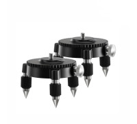 Подставка на регулируемых ножках для лазерного уровня, нивелира, резьба 1/4, 2 шт