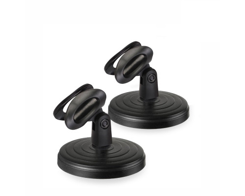 Подставка черная ZM-02RMIC кронштейн для ручного микрофона до 3,4 см, 2 шт