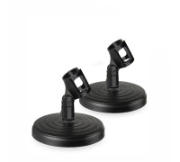 Подставка ZM-02MIC-B держатель бочонок для микрофона до 3,4 см, цвет черный, 2 шт