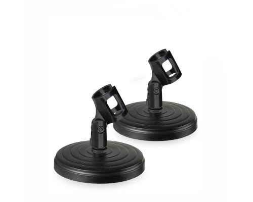 Подставка ZM-02MIC-B держатель бочонок для микрофона до 3,4 см, цвет черный, 2 шт