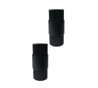 Переходник с резьбы 5/8"(F) на резьбу 5/8"(F) черный, 2 шт