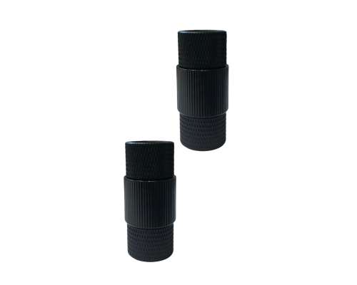 Переходник с резьбы 5/8"(F) на резьбу 5/8"(F) черный, 2 шт