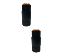 Переходник с резьбы 5/8"(F) на резьбу 3/8"(F), черный, 2 шт