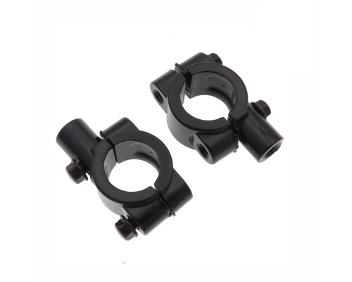 Кронштейн для зеркал мото вело мотоцикла, резьба 8 мм, на руль диаметром 21-24 мм, 2 шт