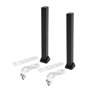 Светодиодная подсветка RGB D08 эквалайзер для музыки с мобильным приложением, черный, 2 шт