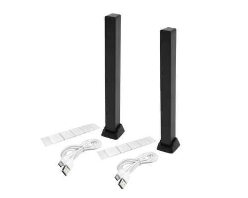 Светодиодная подсветка RGB D08 эквалайзер для музыки с мобильным приложением, черный, 2 шт