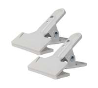 Держатель-прищепка PR1-W белая для крепления светоотражателя, фотофона, 2 шт