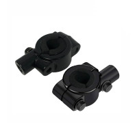 Кронштейн для зеркал мото вело мотоцикла, резьба 10 мм, на руль диаметром 21-24 мм, 2 шт