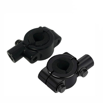 Кронштейн для зеркал мото вело мотоцикла, резьба 10 мм, на руль диаметром 21-24 мм, 2 шт