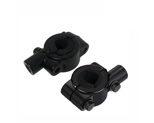 Кронштейн для зеркал мото вело мотоцикла, резьба 10 мм, на руль диаметром 21-24 мм, 2 шт