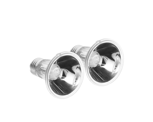 Ультрафиолетовая, греющая лампа для террариума Е27, 75 Вт, UVA+UVB, большая, 2 шт