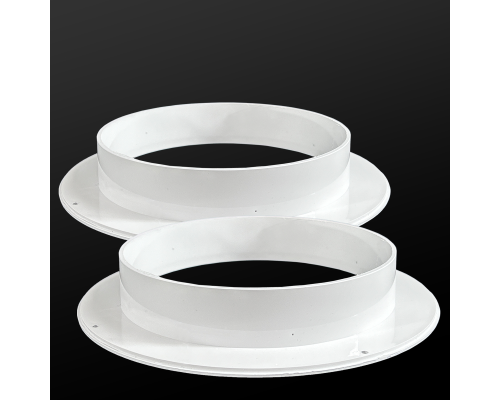 Фланец круглый с кромкой, диаметр под гофру 150 мм, 2 шт