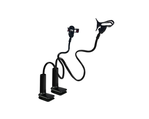 Настольное крепление для камеры на гибком длинном держателе, цвет черный, 2 шт