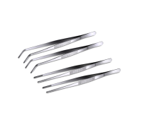 Пинцеты для террариума, для рептилий, изогнутый и прямой длинные 25 см, по 2 шт