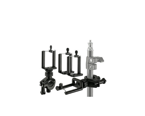 Крепление телефона для вертикальной съемки на штатив 10-20 мм с запасным держателем, 2 комплекта