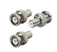 Переходник гнездо RCA (мама) - штекер BNC (папа), 3 шт