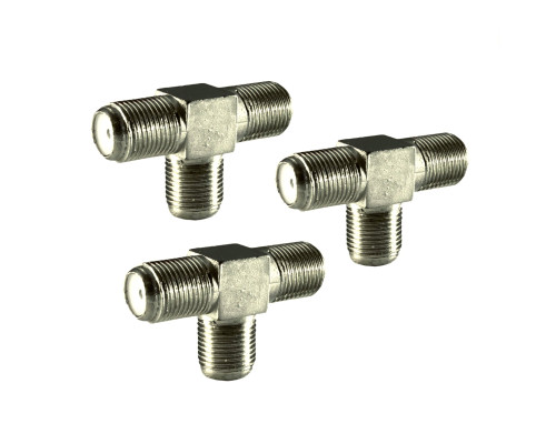 F (мама) - тройник соединитель на 3 гнезда, 3 шт