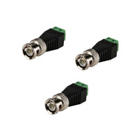 Разъем штекер BNC (папа) с клеммной колодкой, 3 шт