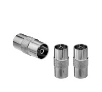 Переходник гнездо TV (мама) - гнездо TV (мама), 3 шт